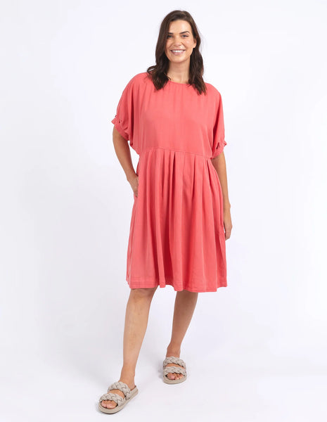 ELM  BLISS RELAXED DRESS - WATERMELON CRUSH