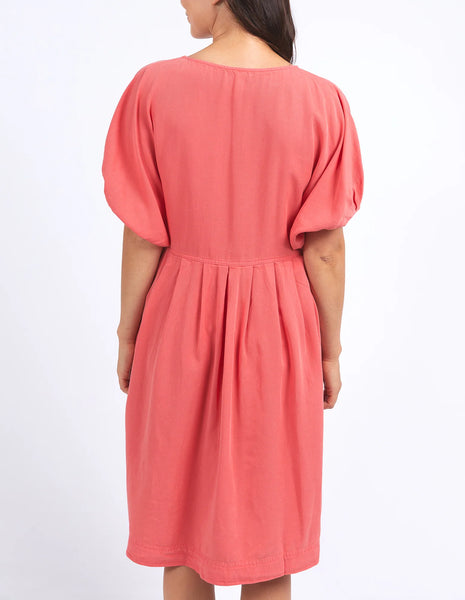 ELM  BLISS RELAXED DRESS - WATERMELON CRUSH