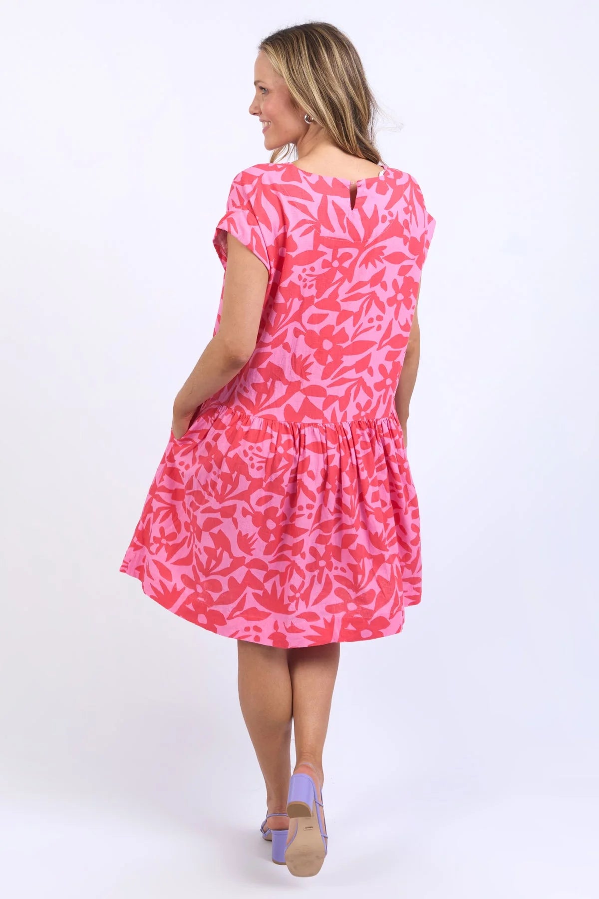 ELM  SUNSET HOUR DRESS - STRAWBERRY