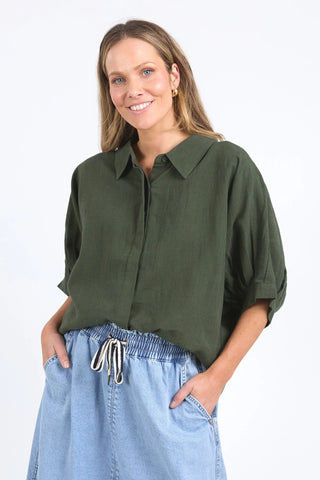 ELM  JEMIMA SHIRT - BASIL