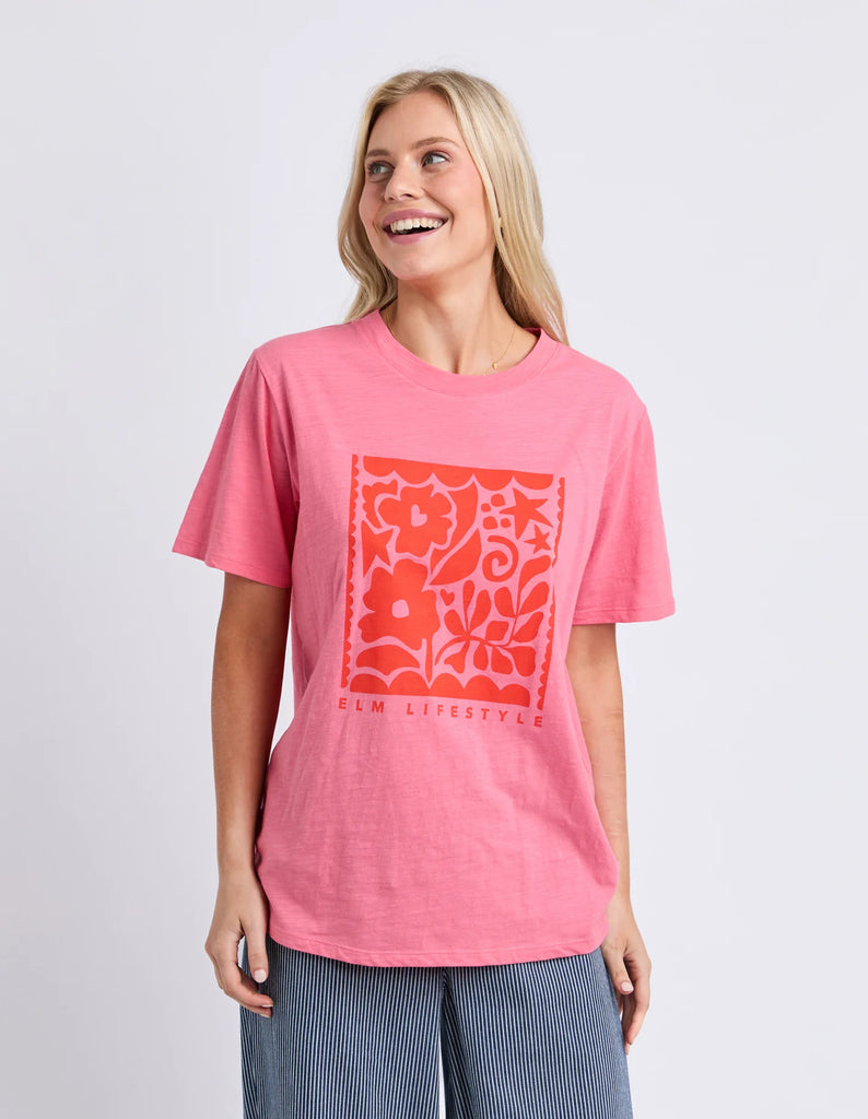 ELM WINONA TEE - PINK LEMONADE