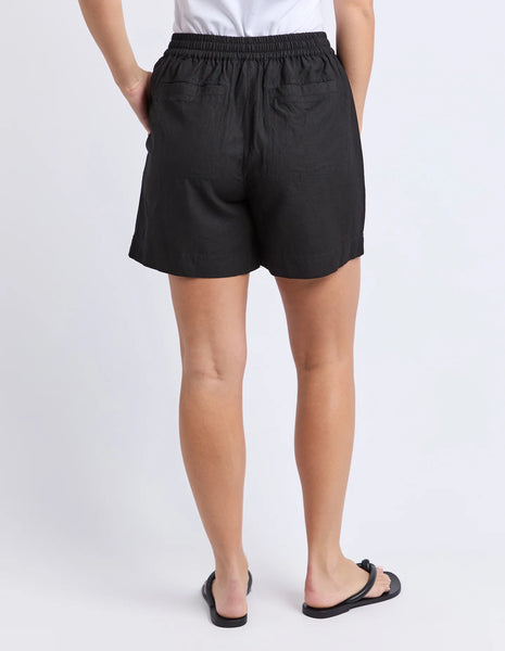 ELM - MARGI LONG LINE SHORT - BLACK