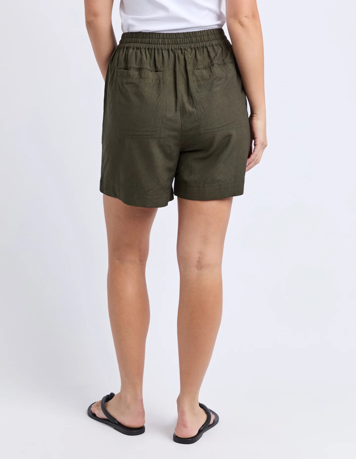 ELM - MARGI LONG LINE SHORT - KHAKI