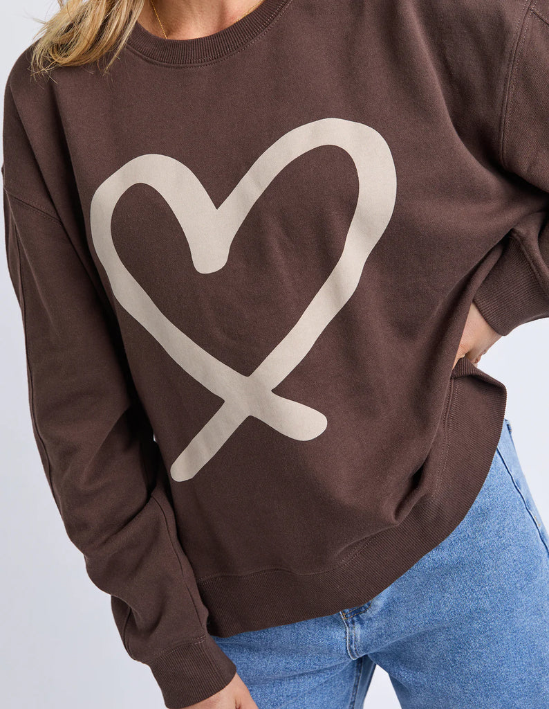 ELM ELIN CREW - CHOCOLATE