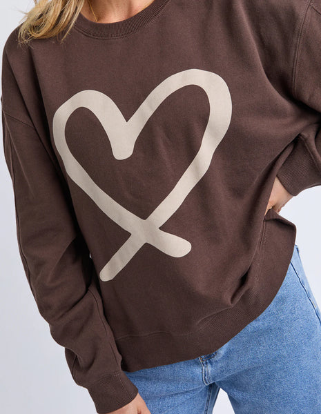 ELM ELIN CREW - CHOCOLATE
