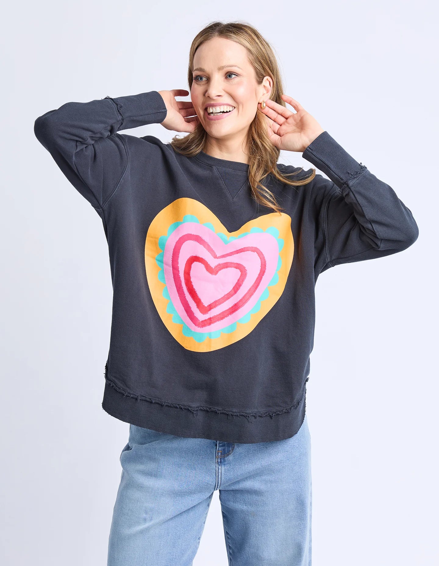 ELM - FLAMING HEART CREW - NAVY