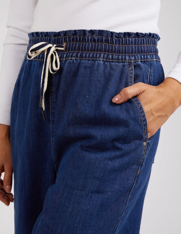 ELM - GRETA WIDE LEG PANT - DARK BLUE