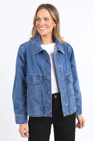 ELM HUNTER DENIM JACKET - BLUE