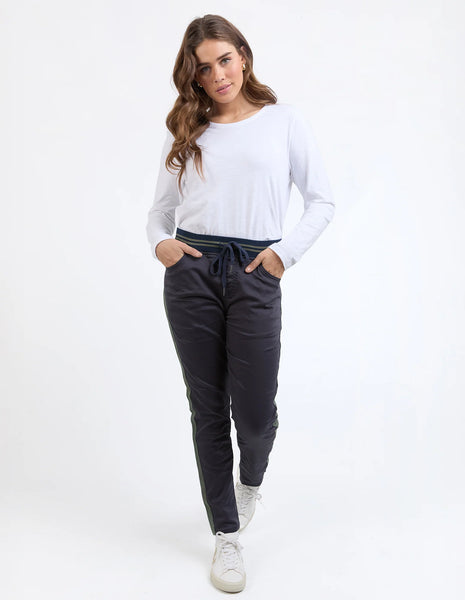 ELM  - MARGO JOGGER w SIDE TAPE - NAVY/KHAKI