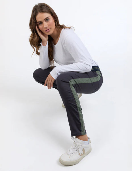 ELM  - MARGO JOGGER w SIDE TAPE - NAVY/KHAKI