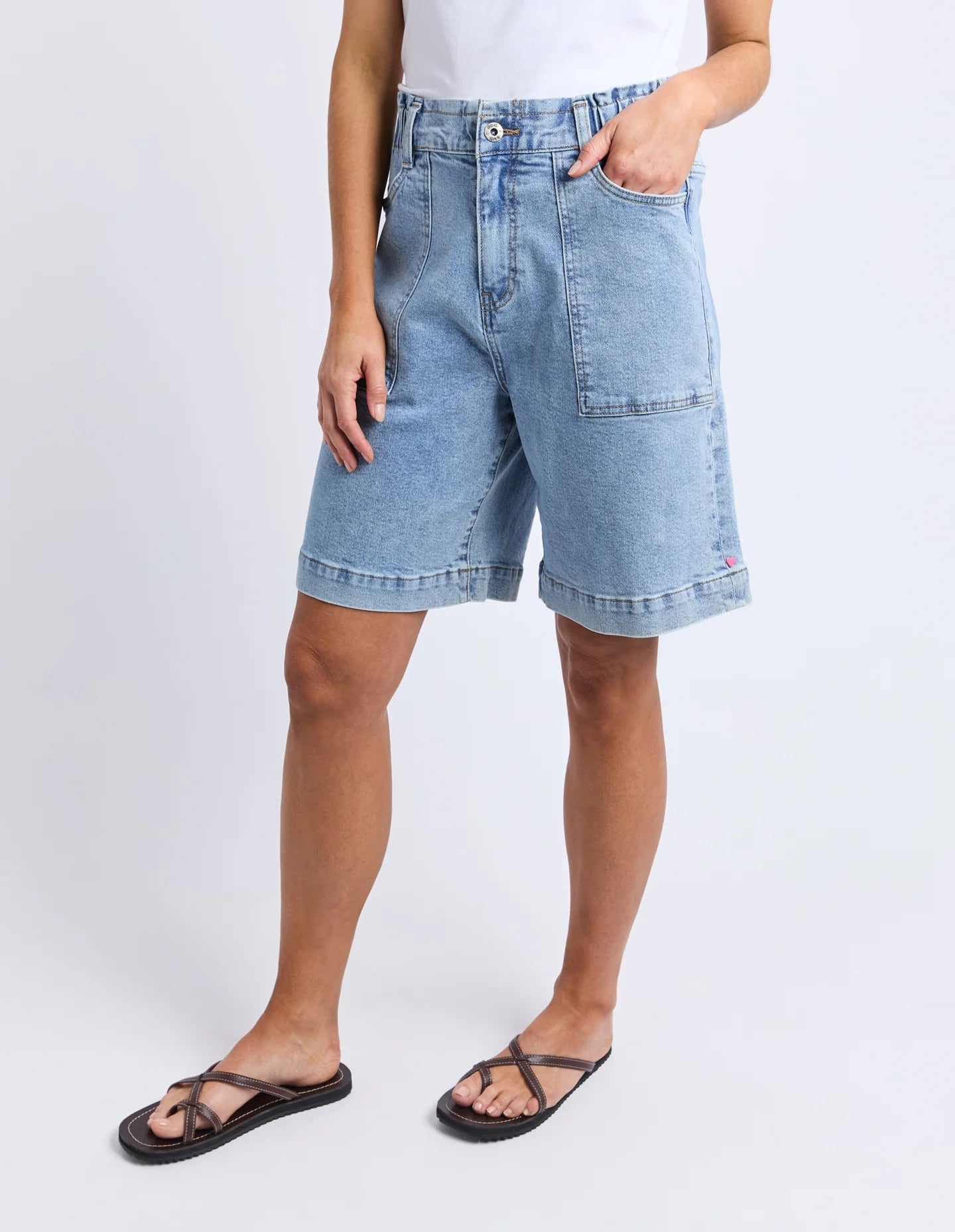 ELM - ATLAS LONG DENIM SHORT - BLUE