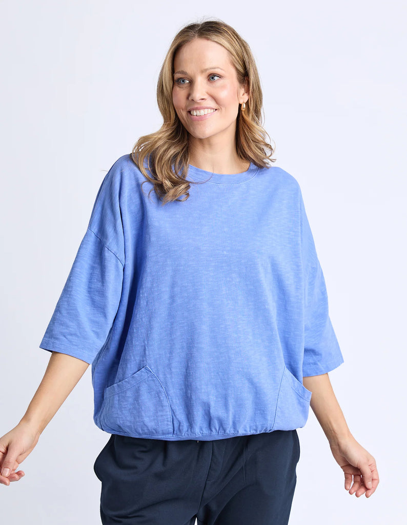 ELM - FUNDAMENTAL MAZIE SWEAT - CORNFLOWER