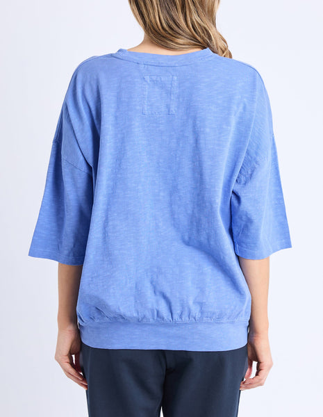 ELM - FUNDAMENTAL MAZIE SWEAT - CORNFLOWER