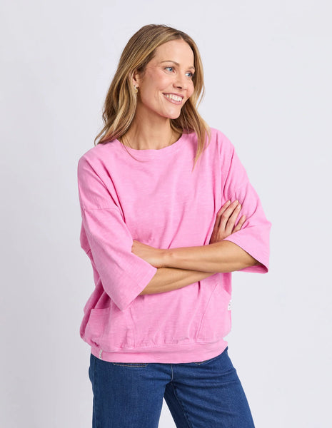 ELM - FUNDAMENTAL MAZIE SWEAT - PRETTY PINK