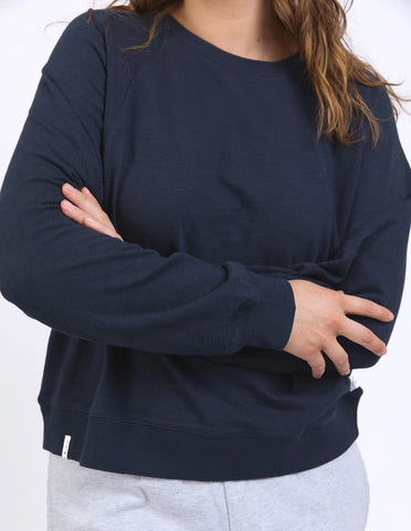 ELM - KINSLEY L/S SWEAT - NAVY