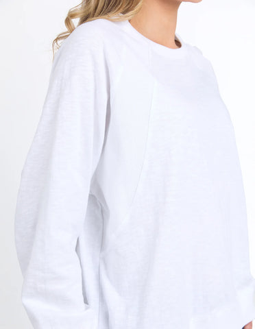 ELM - KINSLEY L/S SWEAT - WHITE