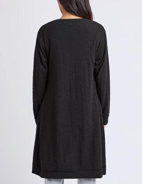 ELM - HAVEN JERSEY CARDI - BLACK