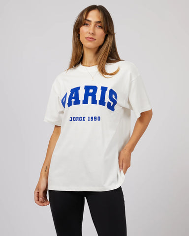 JORGE - PARIS TEE - VINTAGE WHITE