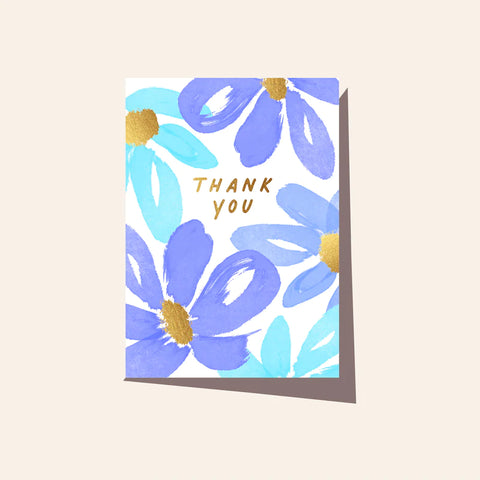 Elm Paper | Card | Thank you Brushy Seaflower