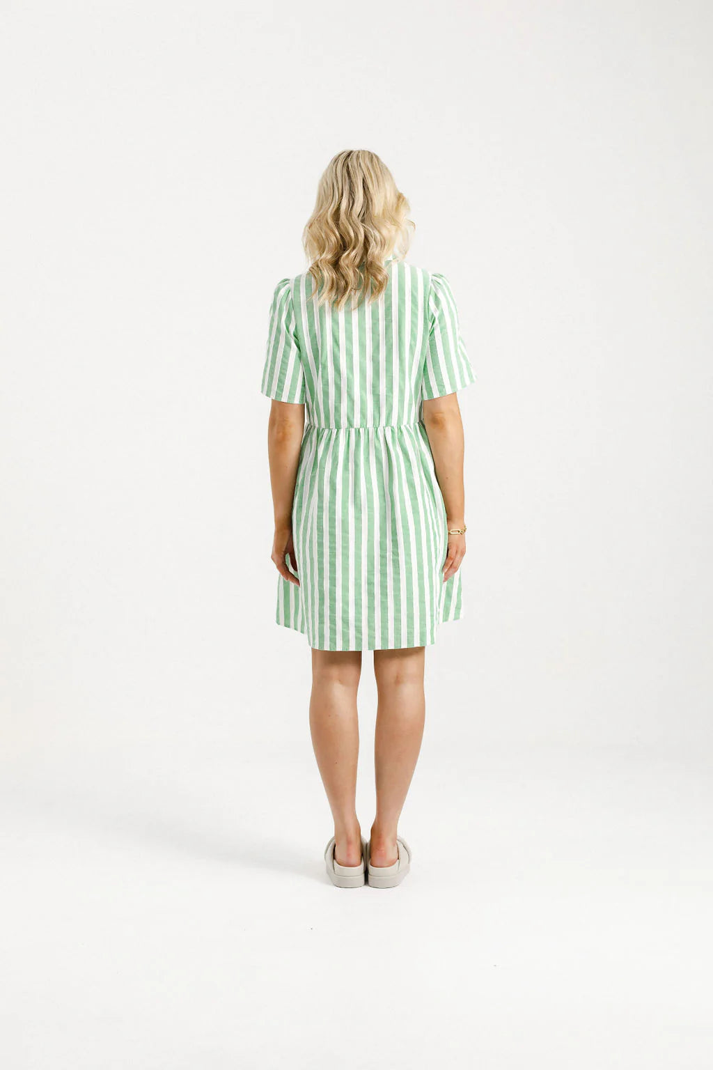 Homelee CLEO MINI DRESS - APPLE STRIPES