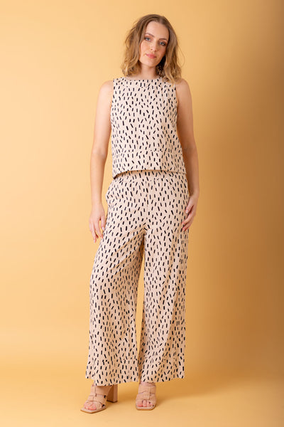 AMAYA - KATE PANT SPRINKLE BEIGE