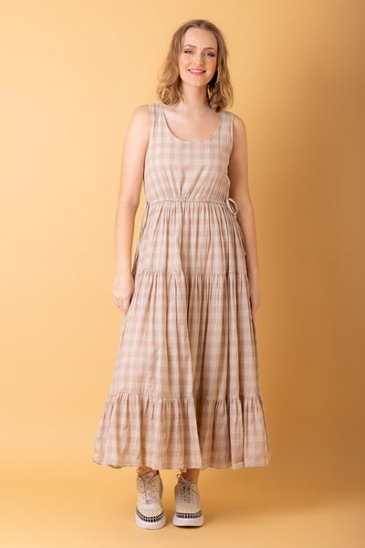 AMAYA - LAURA MAXI DRESS - CHECK