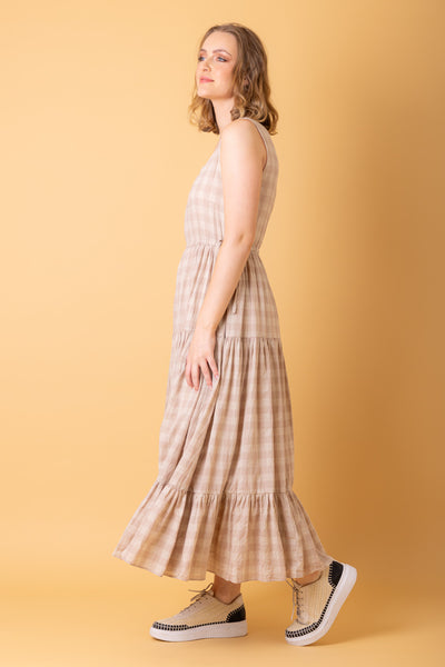 AMAYA - LAURA MAXI DRESS - CHECK