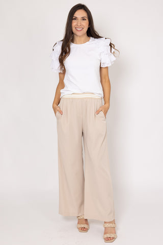 AMAYA ASHLEE PANT - BEIGE