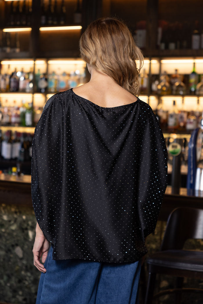 AMAYA - YULIA DIAMANTE TOP - BLACK