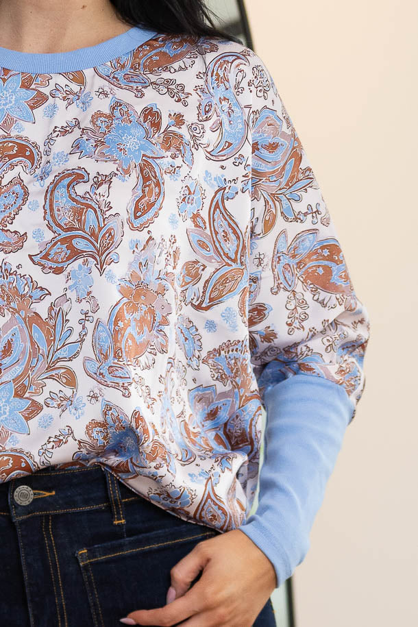 AMAYA - WOLF ME ONYX - BLUE PAISLEY