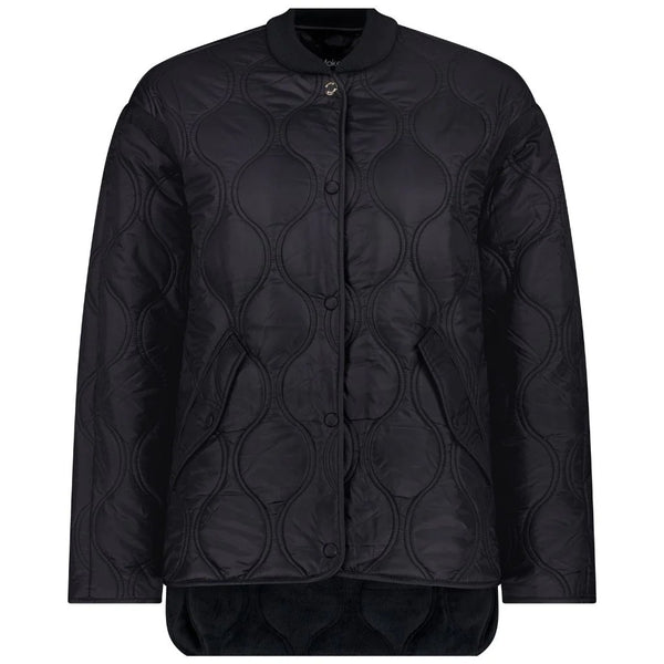 MOKE - TALEI - WOMEN'S QUILT BOMBER - BLACK