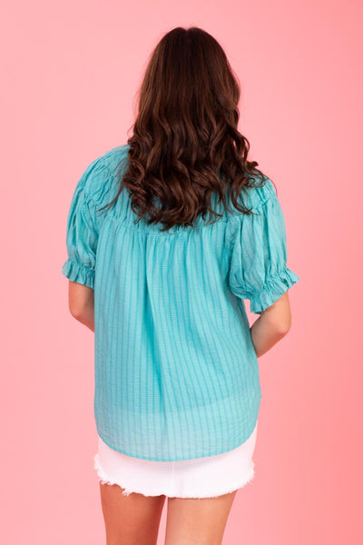 Charlo Abby Top - Aqua