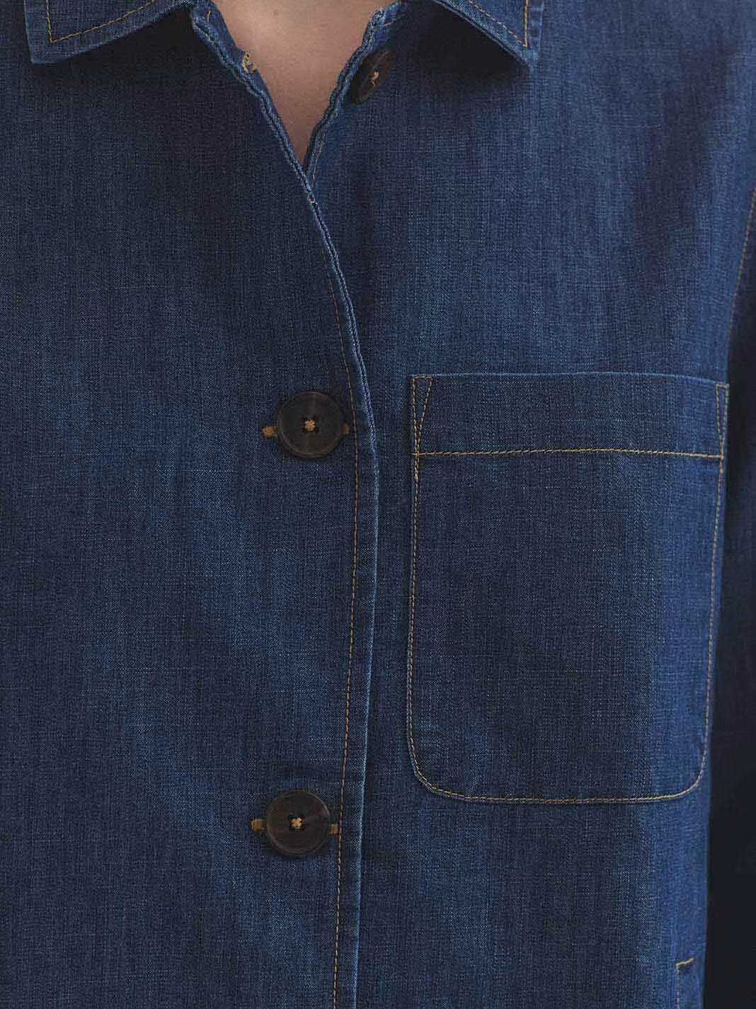 NICE THINGS - DENIM COAT - BLUE