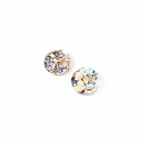 LOVER LOVER - ALLY STUD - SILVER GLITTER