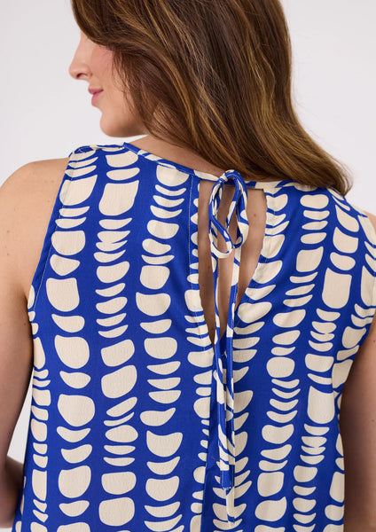 LEMON TREE - ANA DRESS - COBALT PRINT
