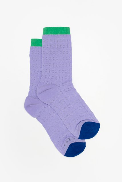 ANTLER - LILAC & GREEN NETTING SOCK