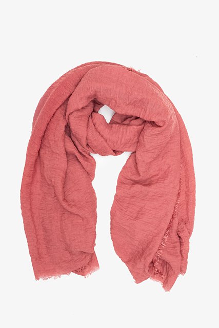 ANTLER - BLOCK COLOUR SCARF - ROUGE PINK