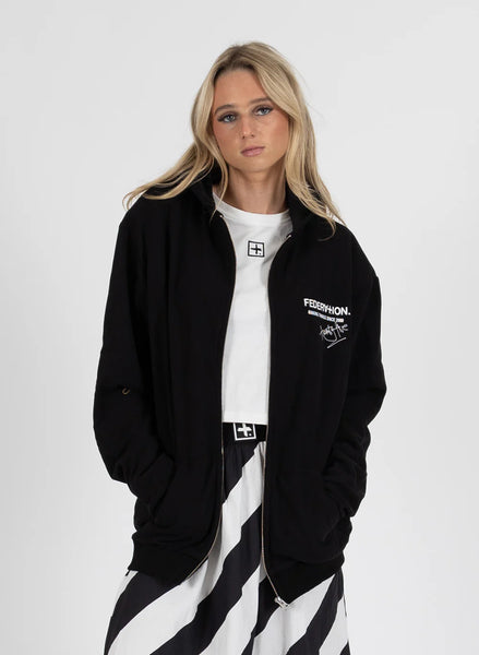 FEDERATION  - AXEL ZIP UP - SIGNED 25 PRINT - BLACK