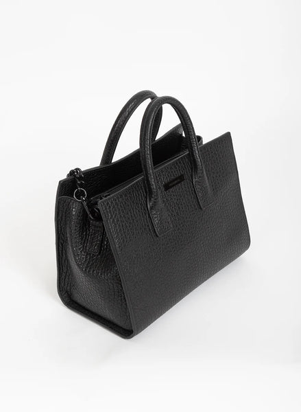 FEDERATION  FLY BAG - LEATHER - BLACK