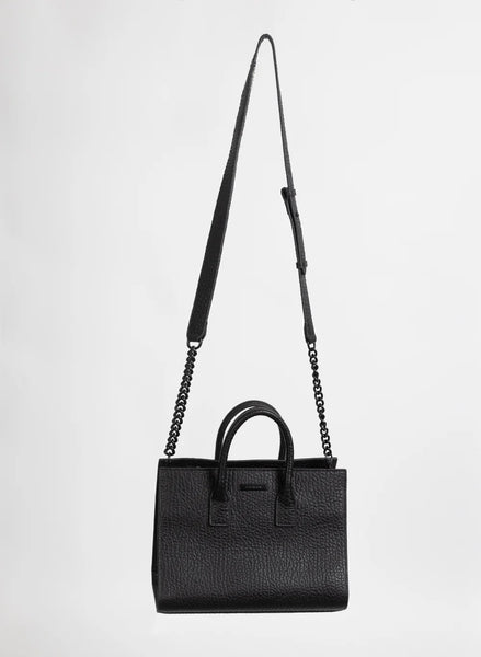 FEDERATION  FLY BAG - LEATHER - BLACK