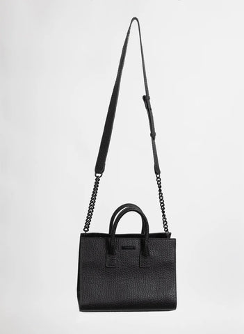 FEDERATION  FLY BAG - LEATHER - BLACK