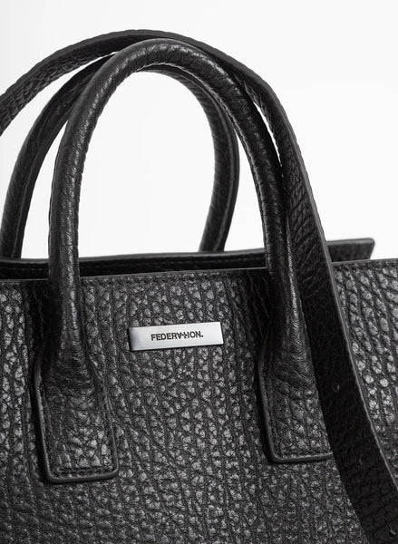 FEDERATION  FLY BAG - LEATHER - BLACK