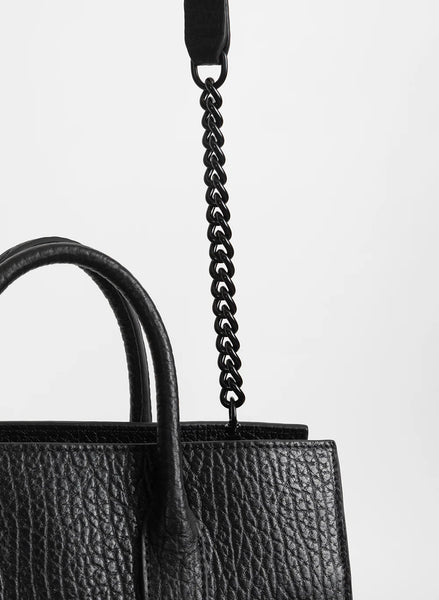 FEDERATION  FLY BAG - LEATHER - BLACK