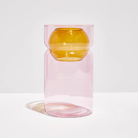 Fazeek BALANCE VASE - PINK + AMBER