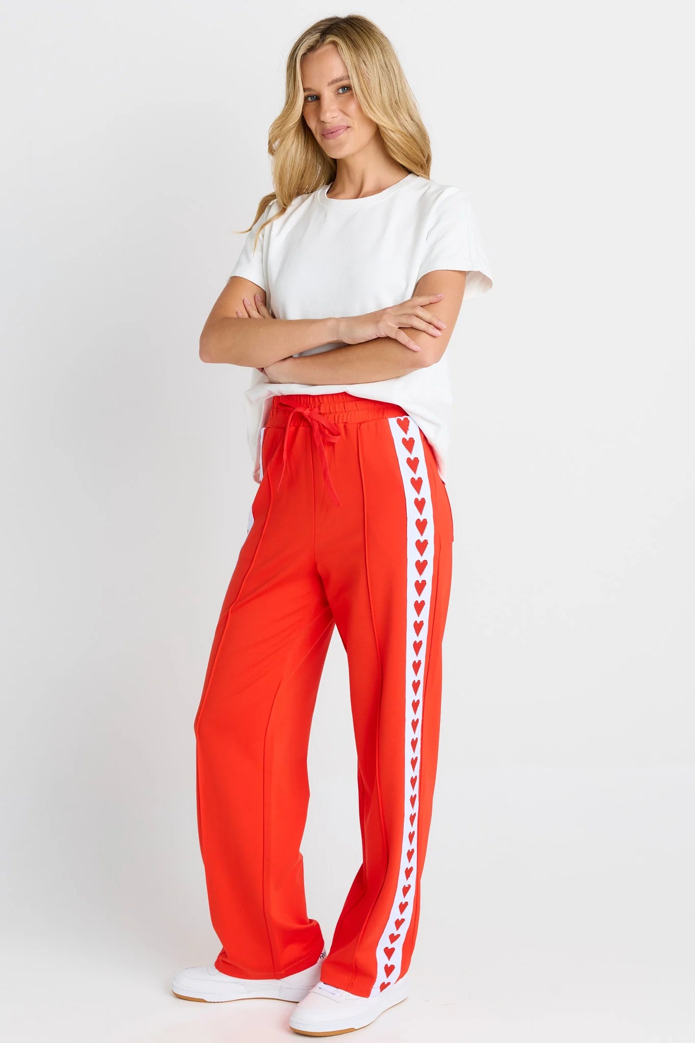 BETTY BASICS - JAMIE TRACKPANTS - TOMATO