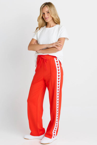 BETTY BASIC - JAMIE TRACKPANTS - TOMATO