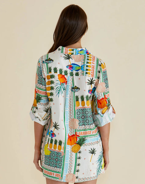 BETTY BASICS - MILLS SHIRT - PARADISE  PRINT