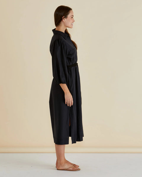 BETTY BASICS - ANGELINA DRESS - BLACK