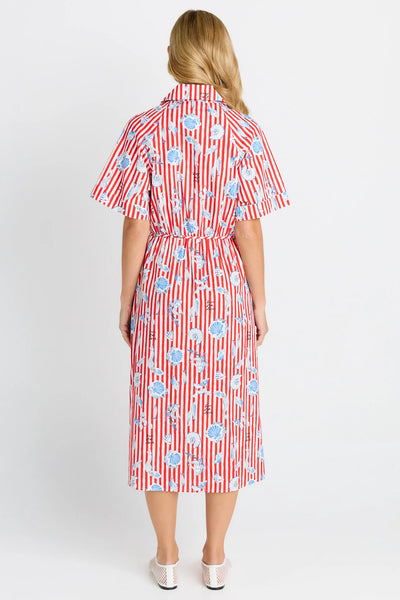 BETTY BASICS - AMALFI DRESS - AMALFI PRINT RED