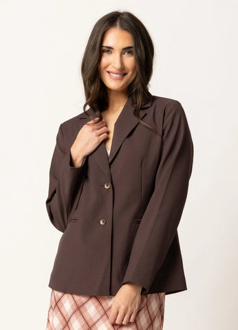 BILLIE THE LABEL - RELAXED BLAZER - CACAO